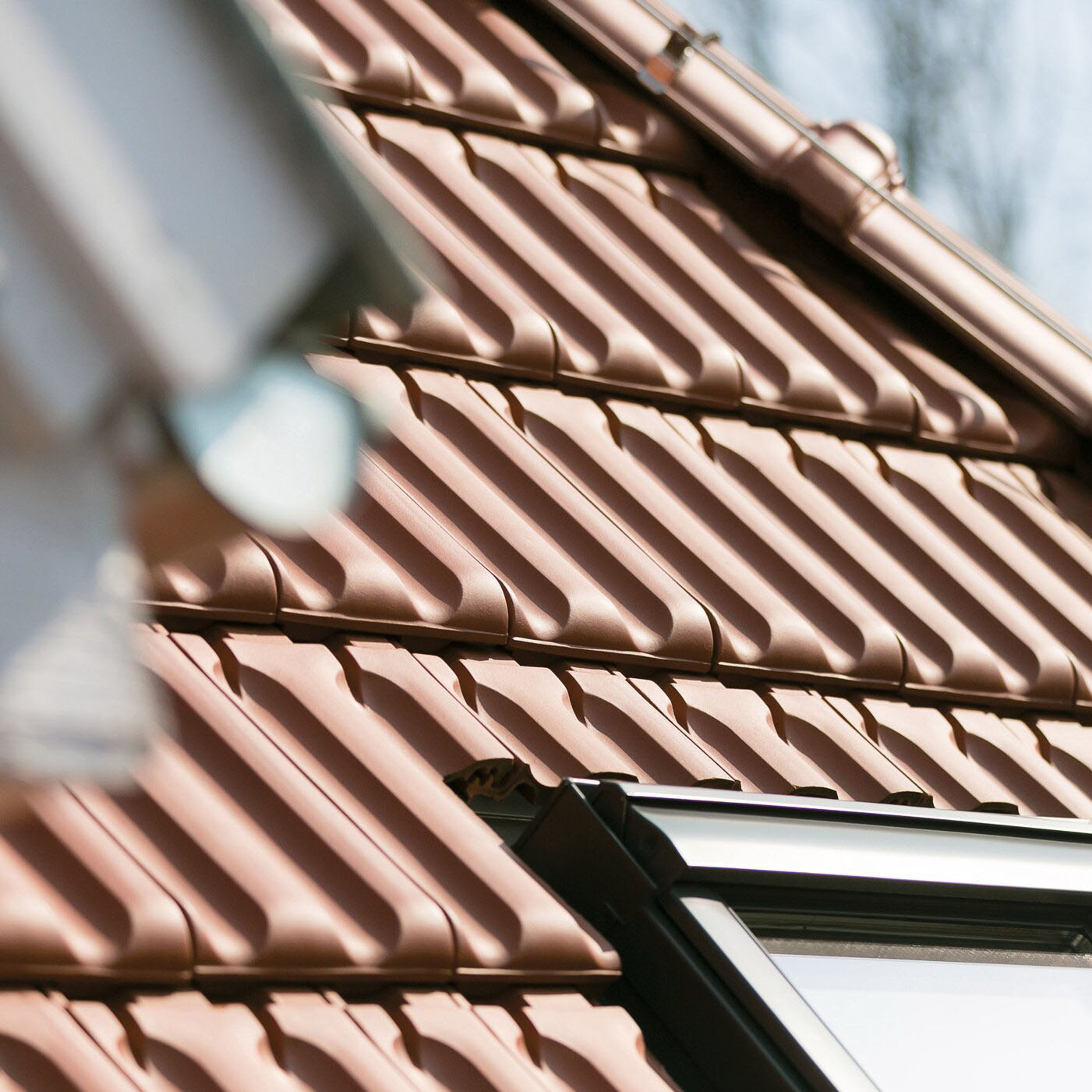 Clay roof tiles