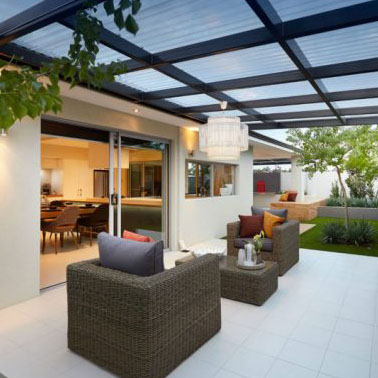 Polycarbonate roofing