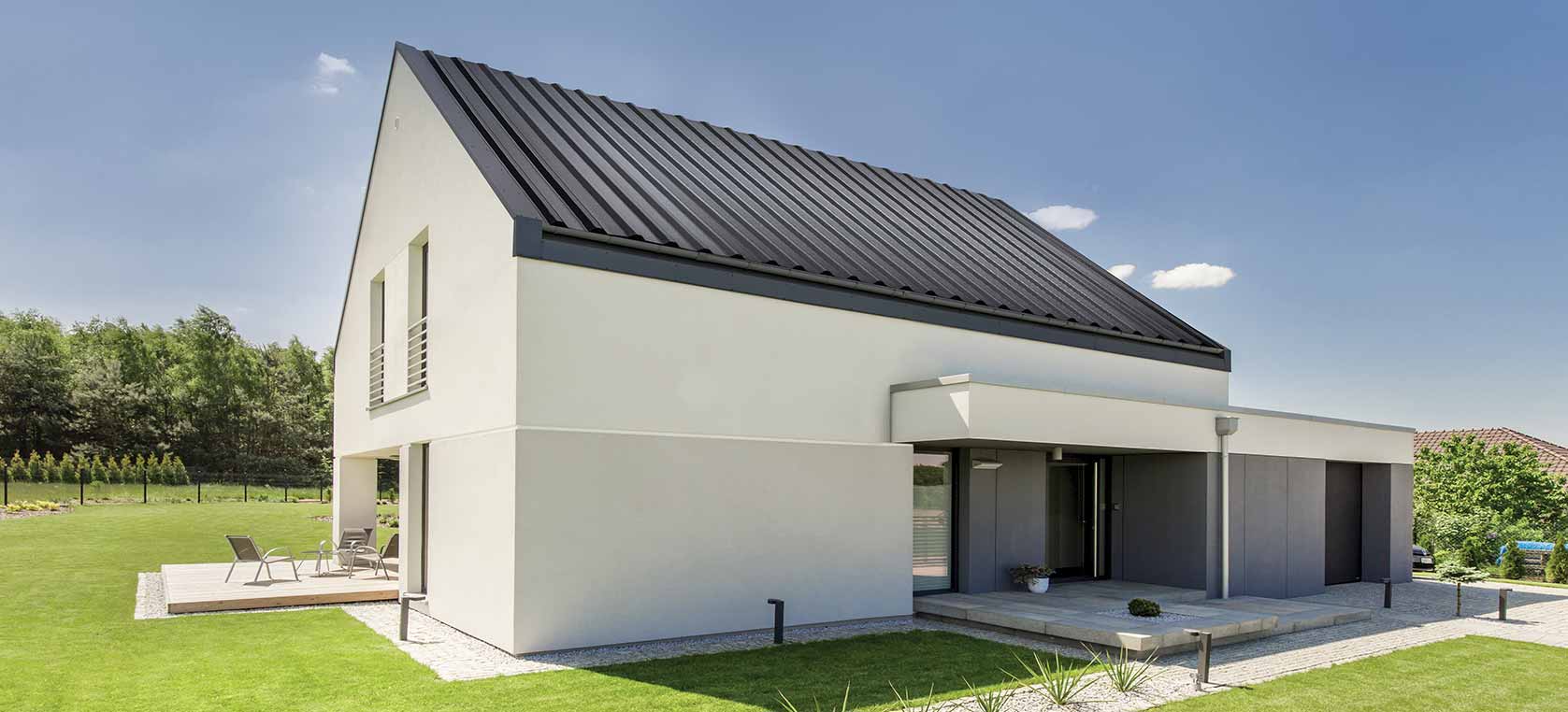 Trapezoidal roofing